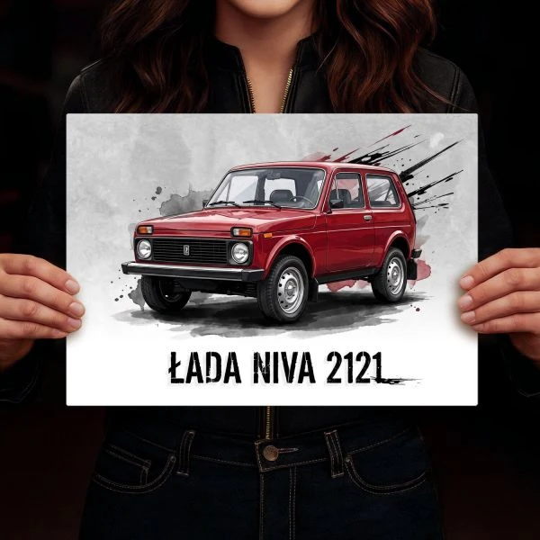 Grafika dekoracyjna na sciane Łada NIVA 2121